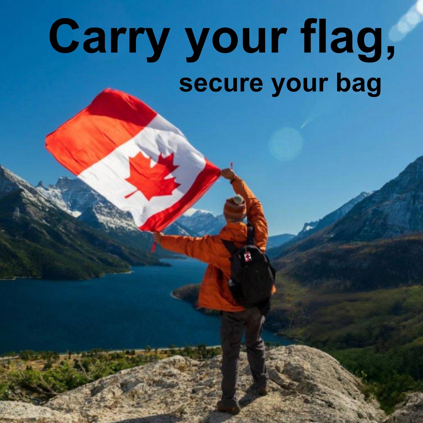 Smart Bag Security Tag - Canada Flag [Pack 2]