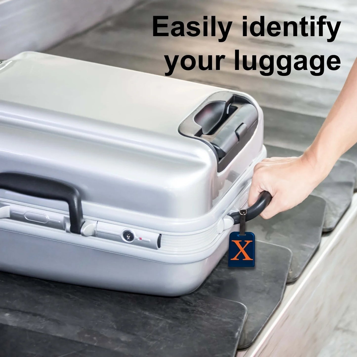 Initials Bag tag X  [pack 2]